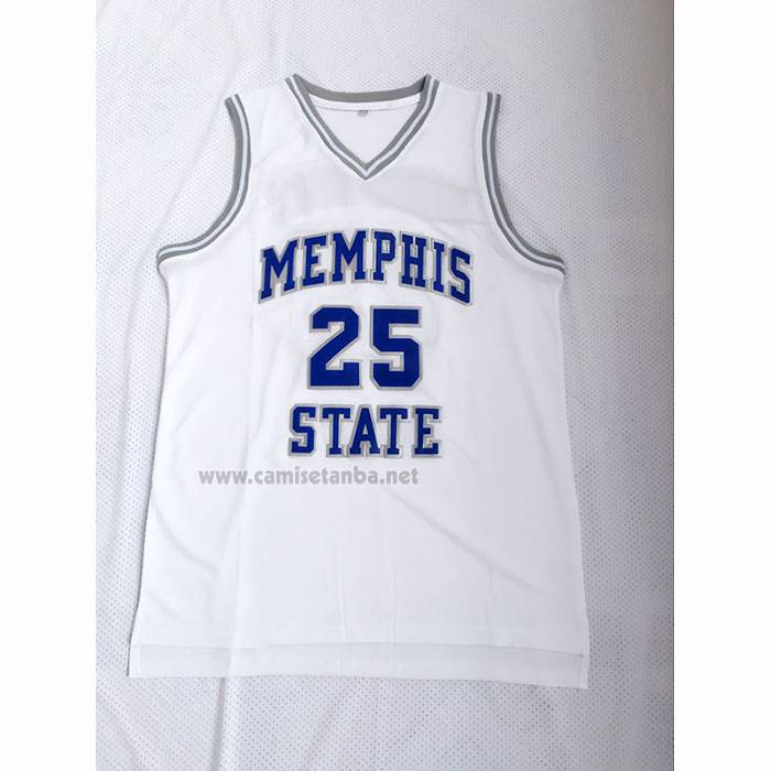 Camiseta NCAA Memphis Tigers Penny Hardaway Blanco